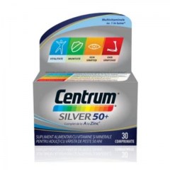 Centrum Silver 50+ de la A la Zinc, 30 comprimate, Gsk